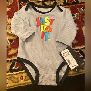 Nike Kids Colorful Just Do It Gray Bodysuit